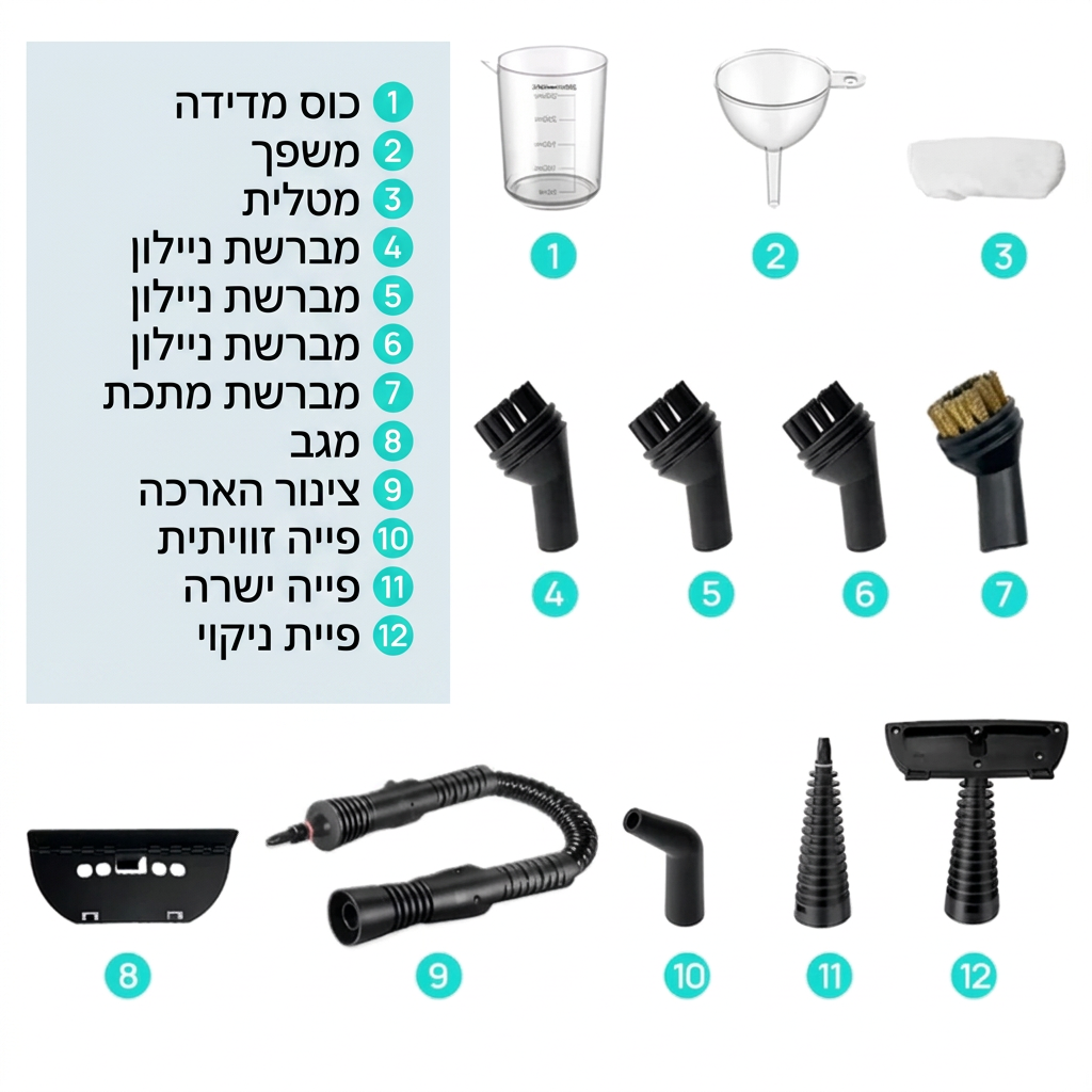 ערכת 12 אביזרים